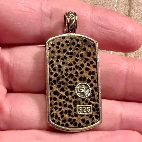 David Yurman Leopard Tag Pendant RARE - Picture 4 of 8